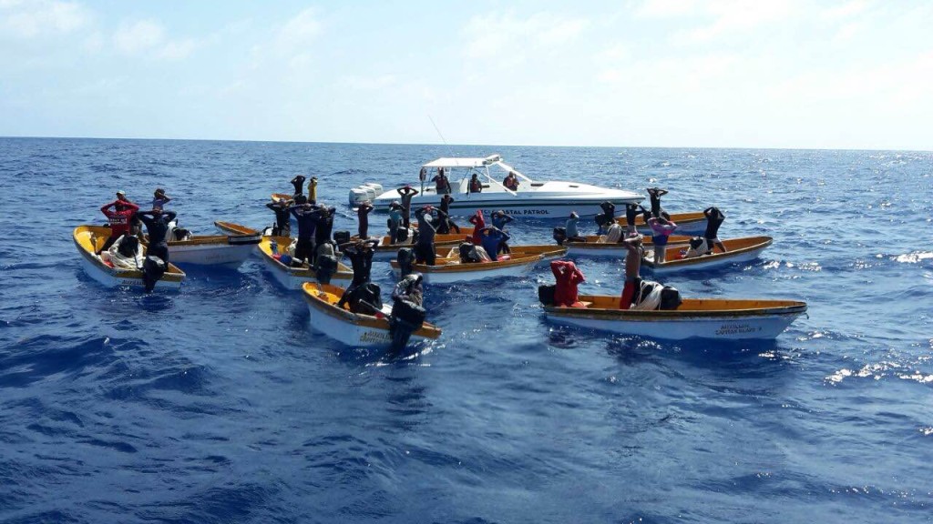 Poachers caught raping TCI waters of some 2,000lbs of catch