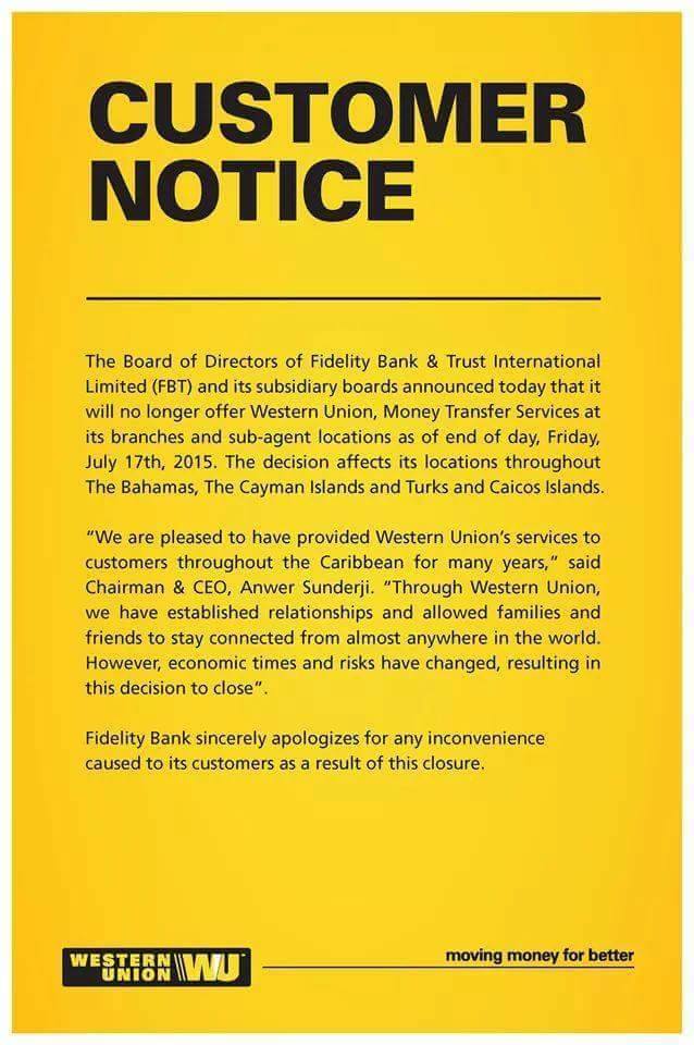 No more Western Union in TCI – Magnetic Media