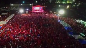 Crowd in Nassau for FNM rally Wednesday night