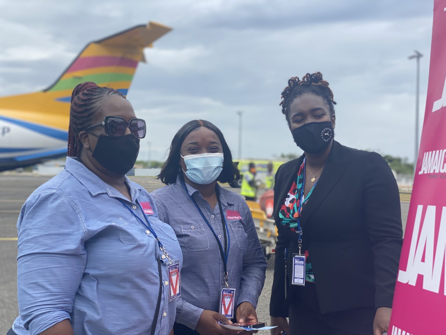 Turks & Caicos Airline first International flight at Ian Fleming in Jamaica Media