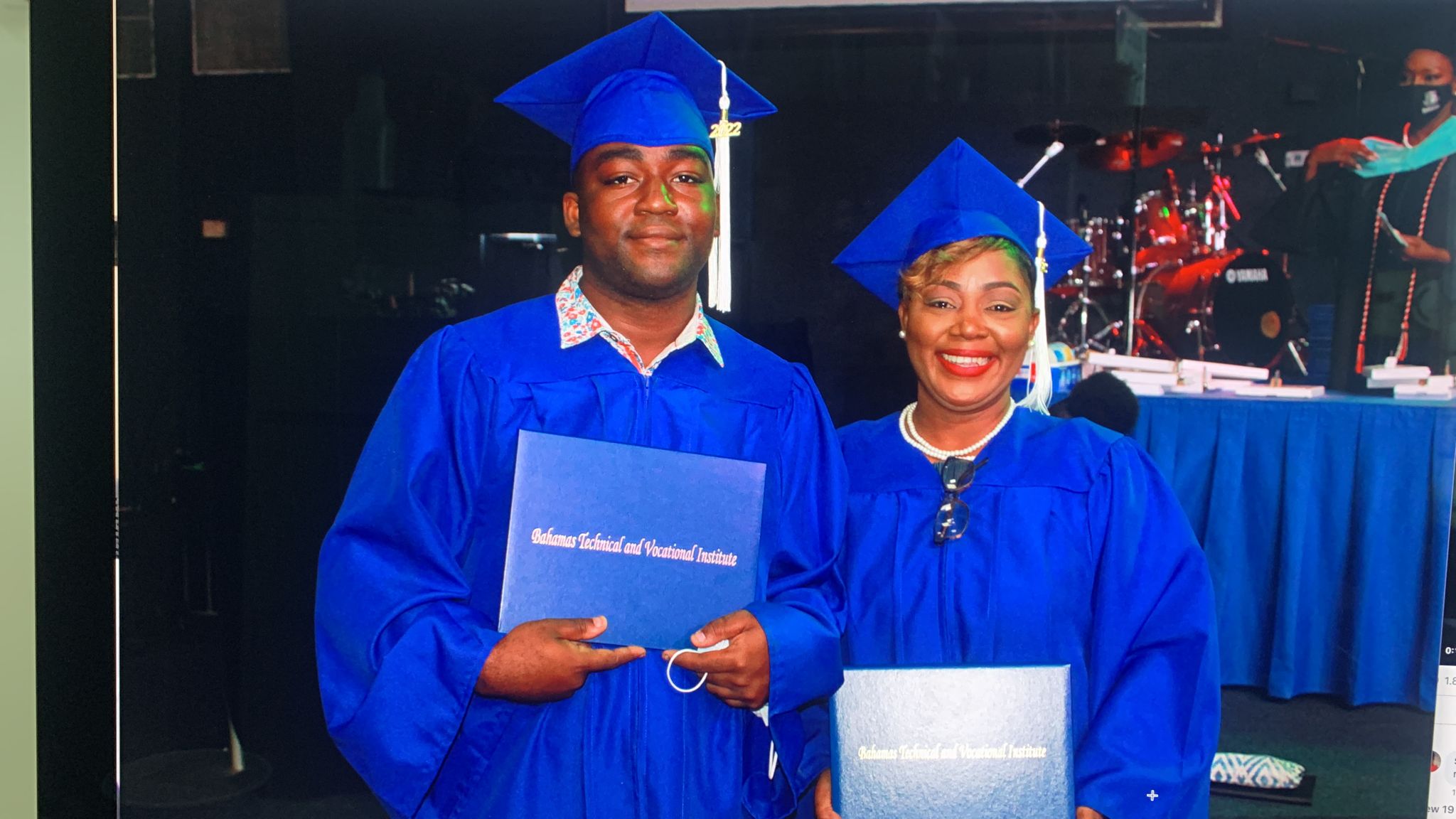 Mother and Son Graduate from BTVI Together - Vimarsana News
