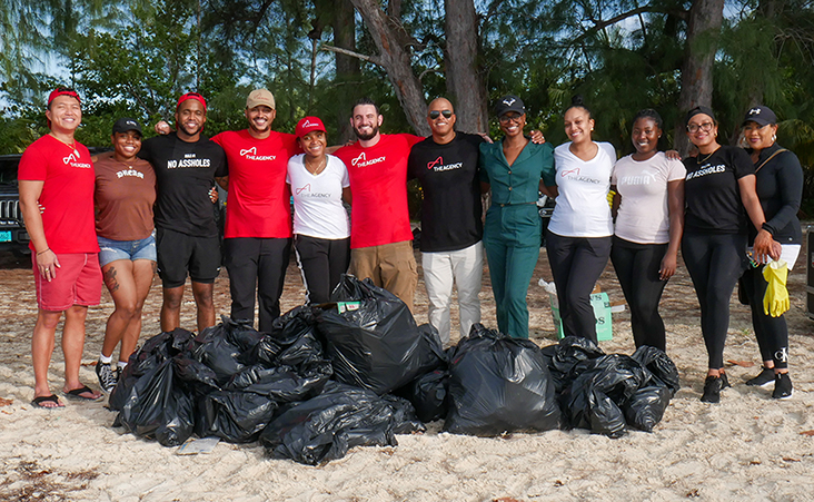 The Agency Bahamas Hosts Successful Beach Clean-up at Jaws Beach Just in Time for Earth Day - Vimarsana News