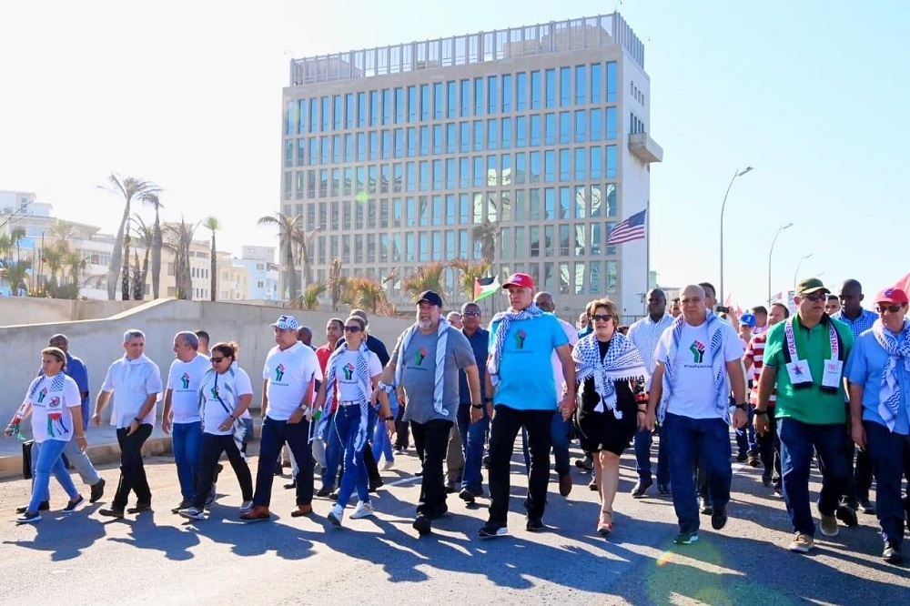 Cubans march for Israel and Palestine - Vimarsana News