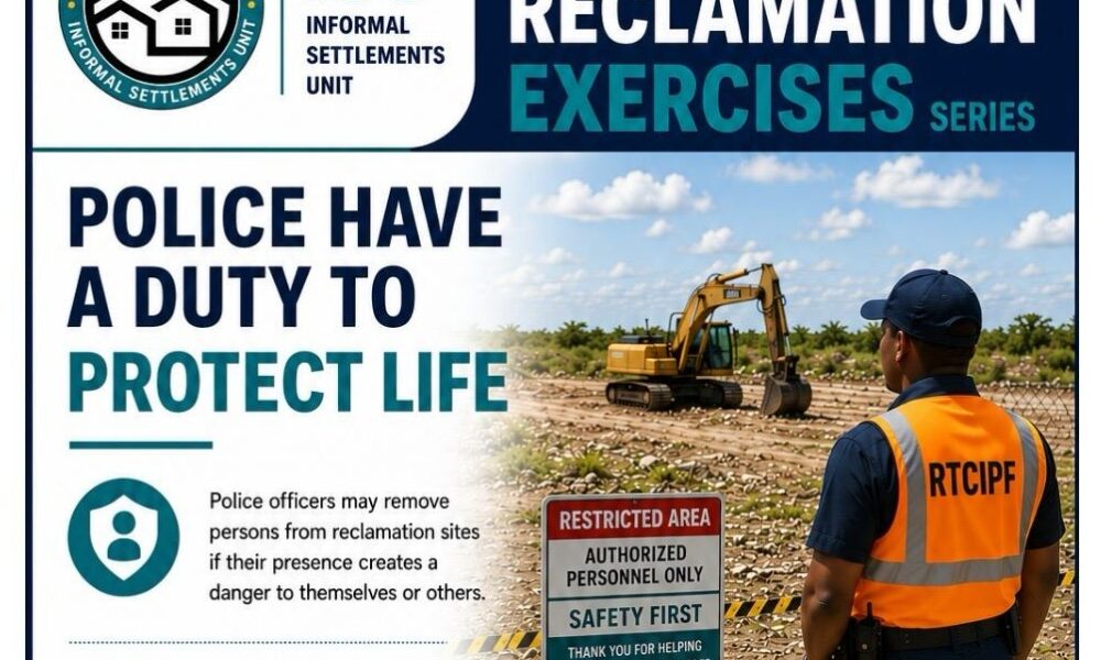 SAFETY DURING RECLAMATION EXERCISES